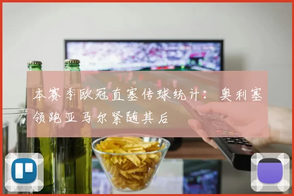 本赛季欧冠直塞传球统计：奥利塞领跑亚马尔紧随其后